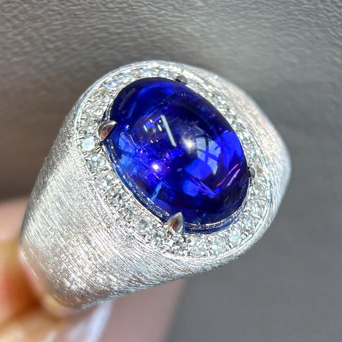 14k Gold 5.05 Ctw Natural Tanzanite & Diamond Ring - 5