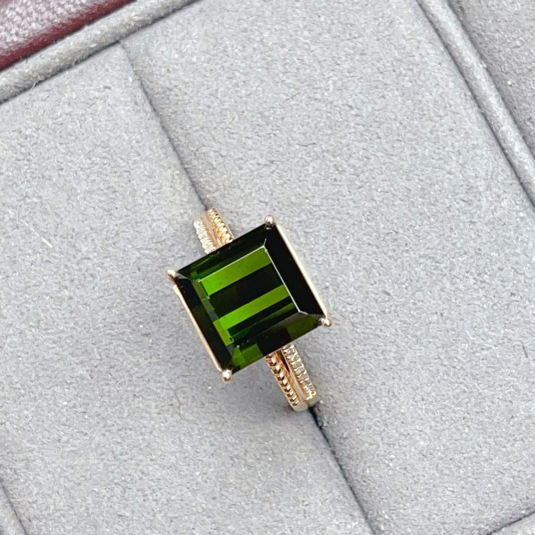 14k Gold 5.25 Ctw Natural Tourmaline & Diamond Ring - 2