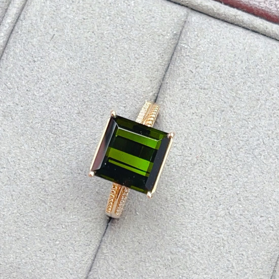 14k Gold 5.25 Ctw Natural Tourmaline & Diamond Ring - 5