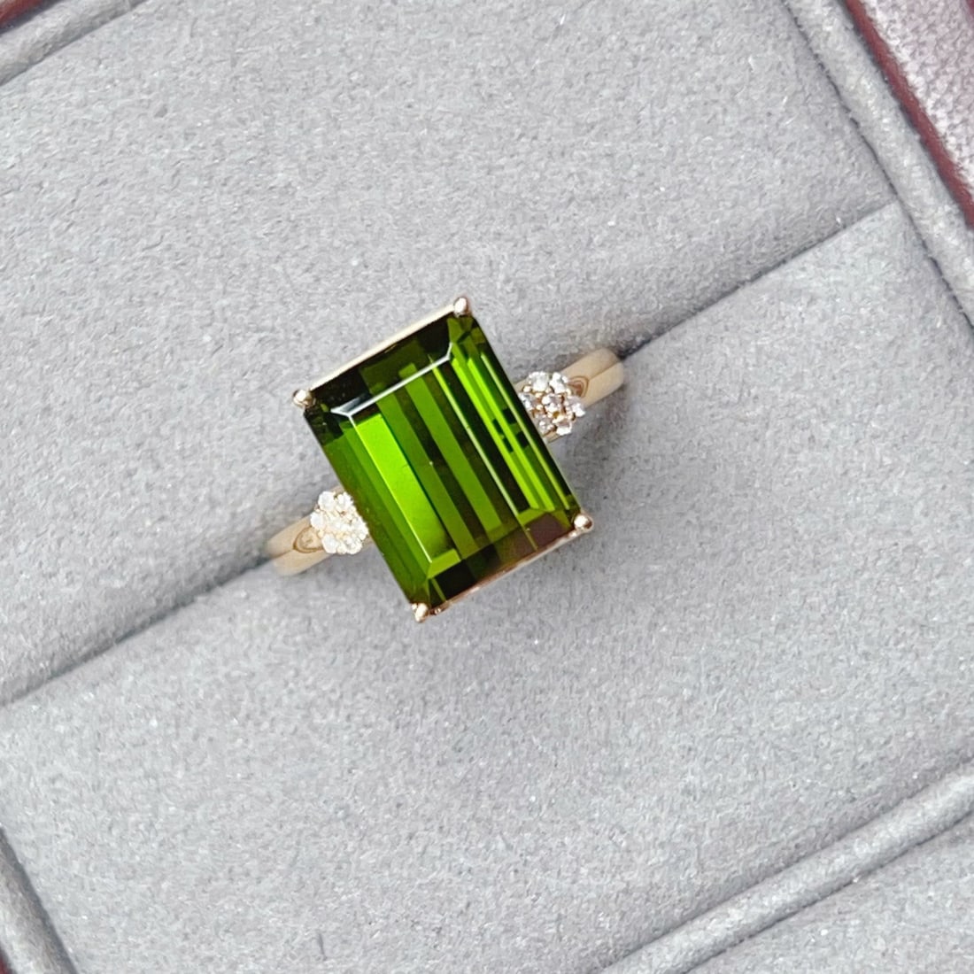 14k Gold 5.57 Ctw Natural Tourmaline & Diamond Ring - 5