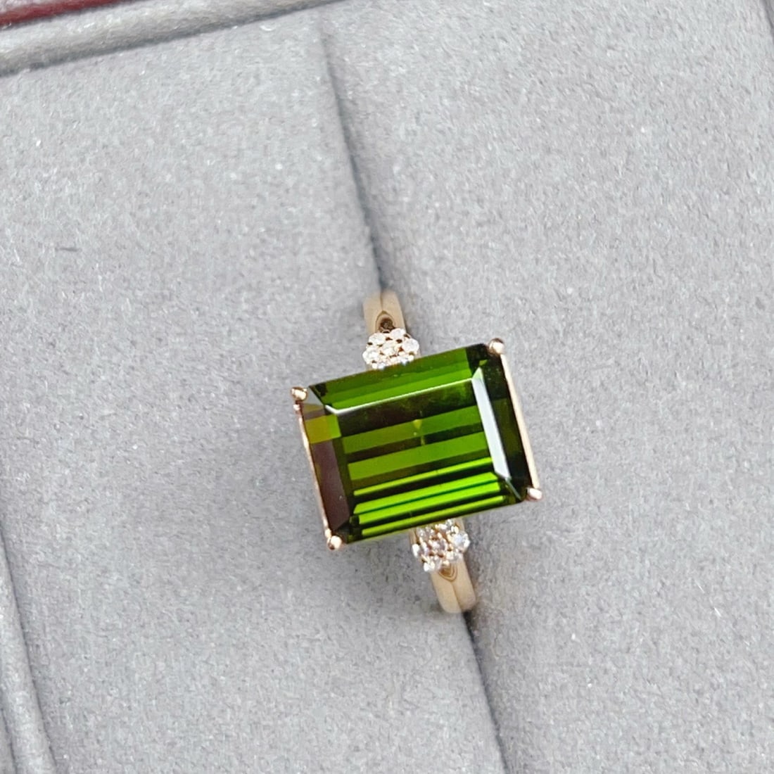 14k Gold 5.57 Ctw Natural Tourmaline & Diamond Ring - 6