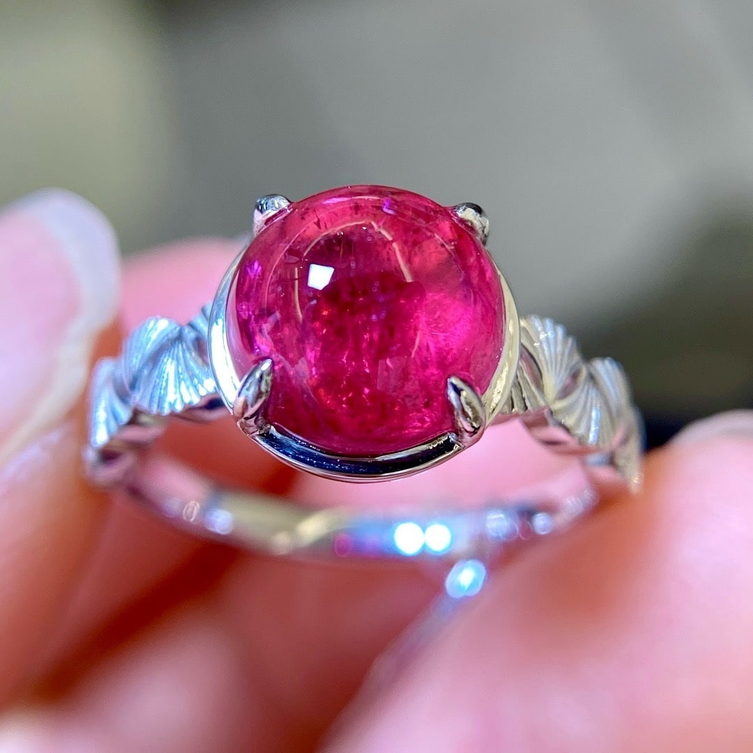 14k Gold 3.45 Ct Natural Tourmaline Ring - 3