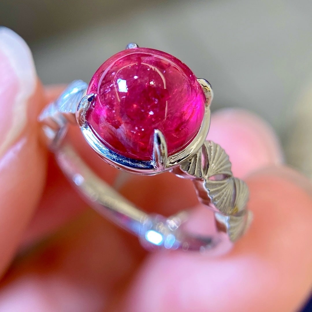 14k Gold 3.45 Ct Natural Tourmaline Ring - 4