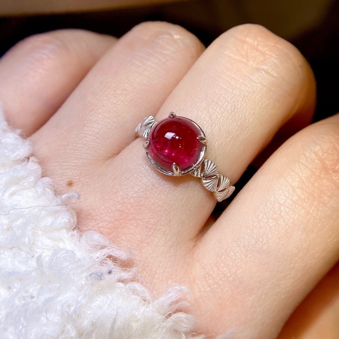 14k Gold 3.45 Ct Natural Tourmaline Ring - 6