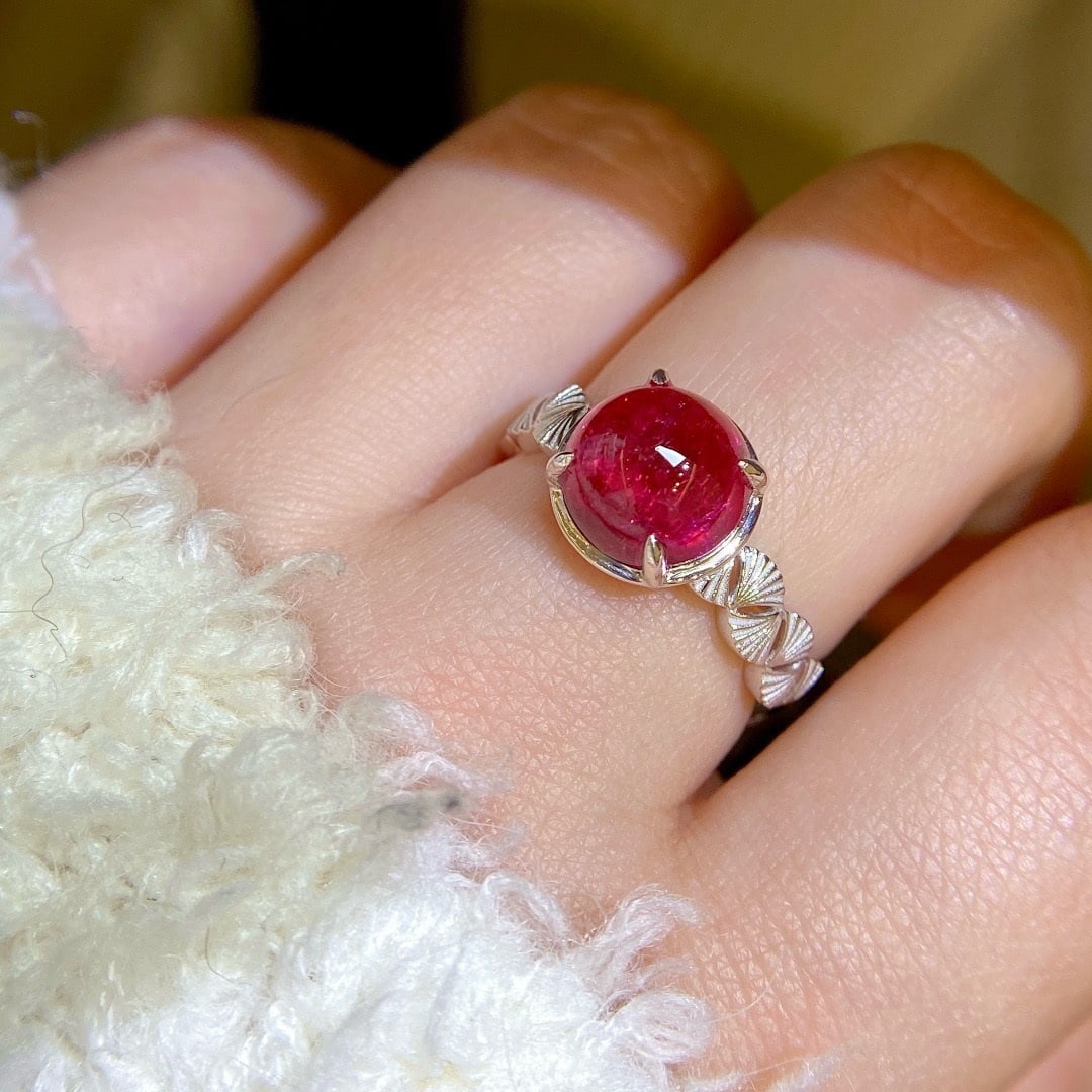 14k Gold 3.45 Ct Natural Tourmaline Ring - 7