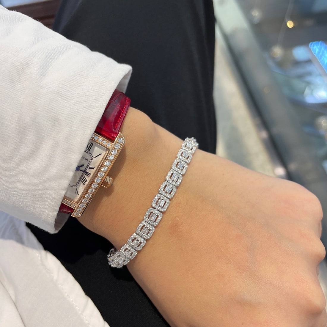 14k Gold 3.5 Ct Natural H Diamond Bracelet - 2