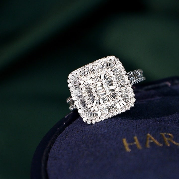 14k Gold 0.85 Ct Natural H Diamond Ring - 2