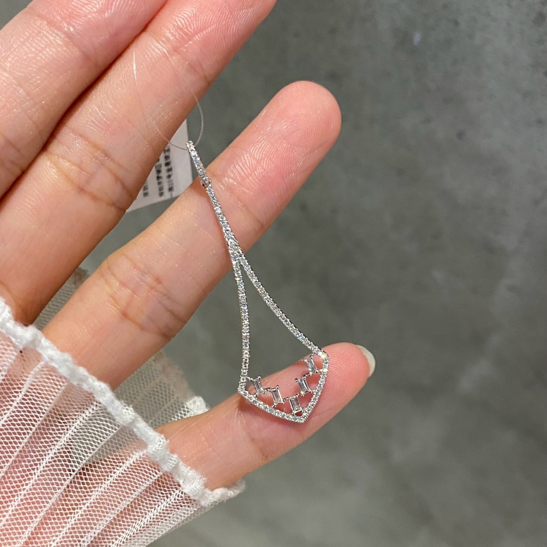 14k Gold 0.5 Ct Natural H Diamond Pendant( Without Chain ) - 2