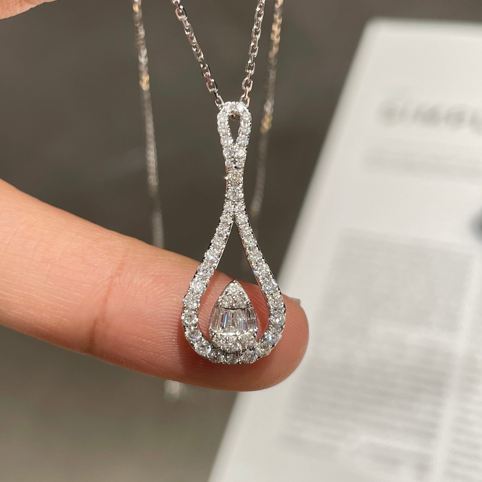 14k Gold 0.5 Ct Natural H Diamond Pendant( Without Chain ) - 2