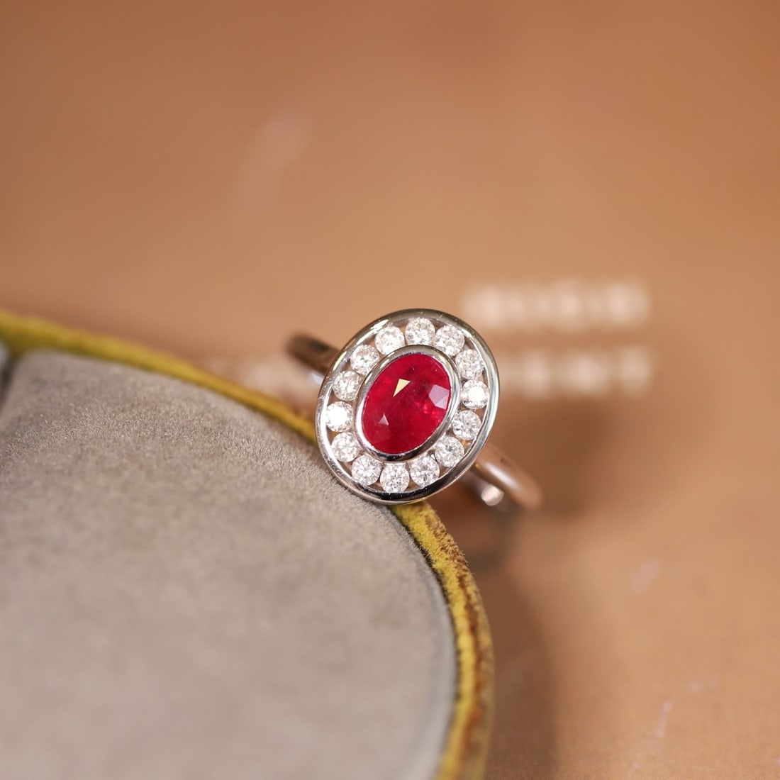 14k Gold 1.53 Ctw Natural Ruby & Diamond Ring - 3