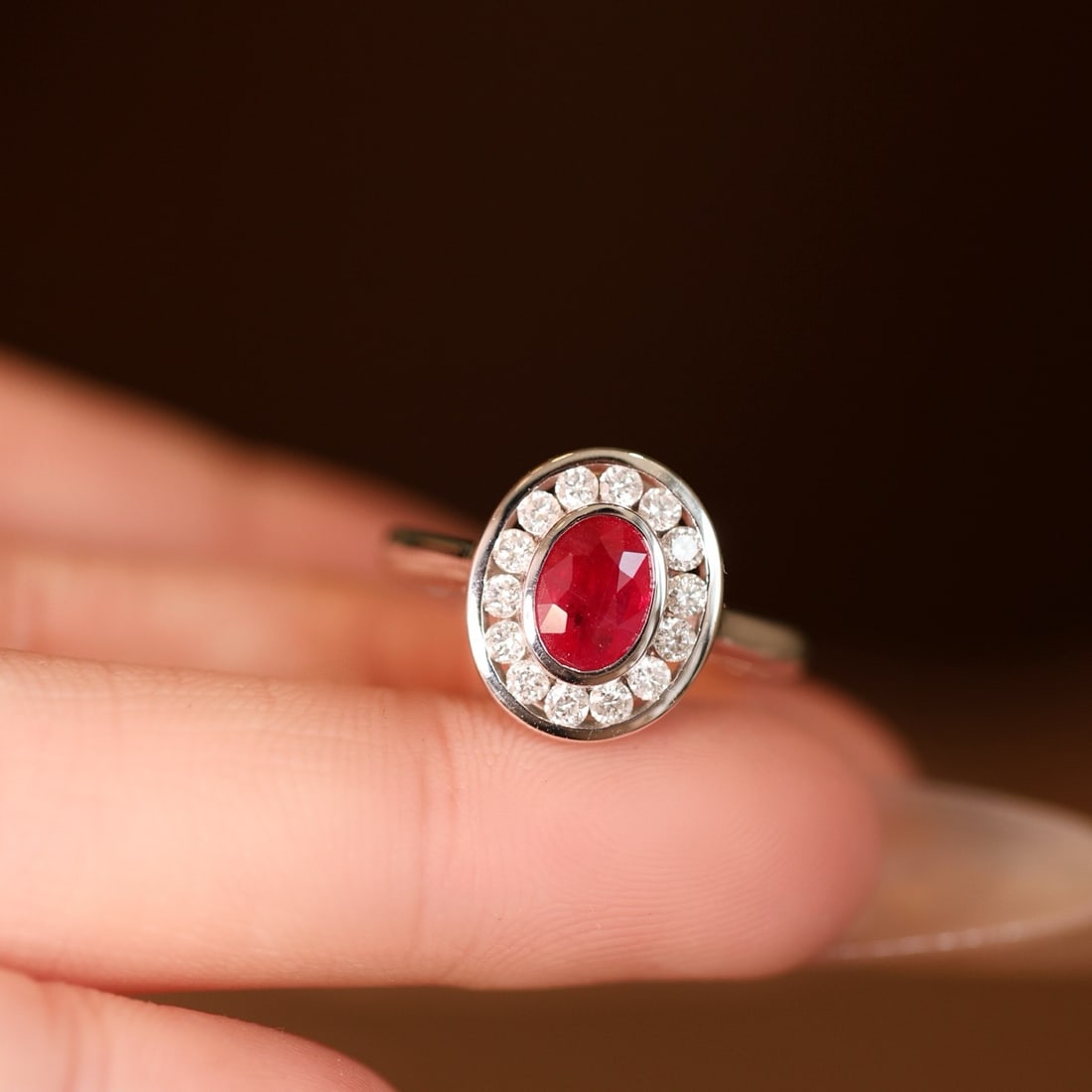 14k Gold 1.53 Ctw Natural Ruby & Diamond Ring - 5