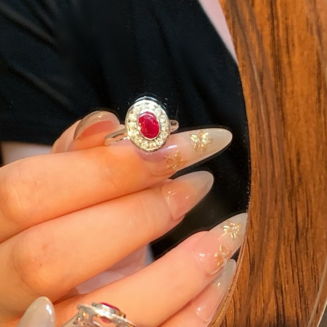 14k Gold 1.53 Ctw Natural Ruby & Diamond Ring - 8