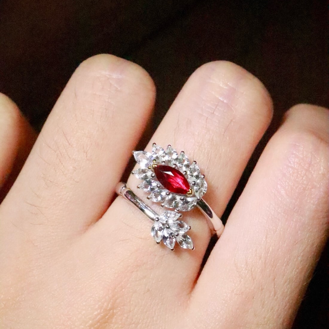 14k Gold 1.69 Ctw Natural Ruby & Sapphire Ring - 5