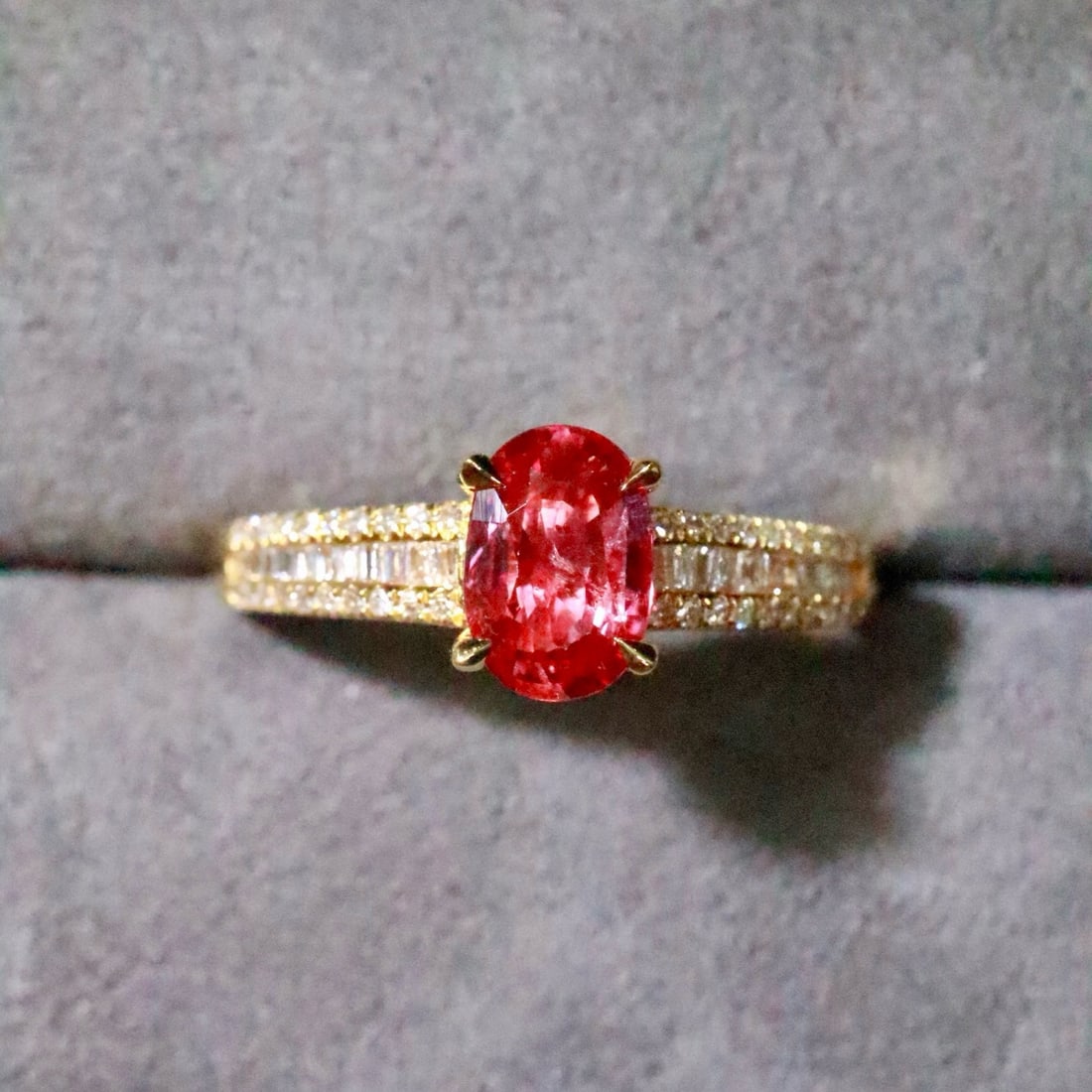 14k Gold 1.26 Ctw Natural Ruby & Diamond Ring - 4