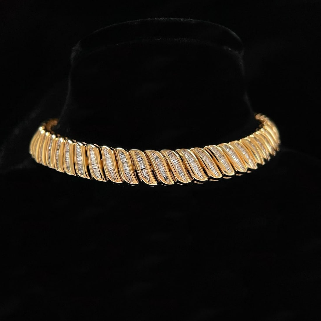 14k Gold 3 Ct Natural H Diamond Bracelet (1 of 7)