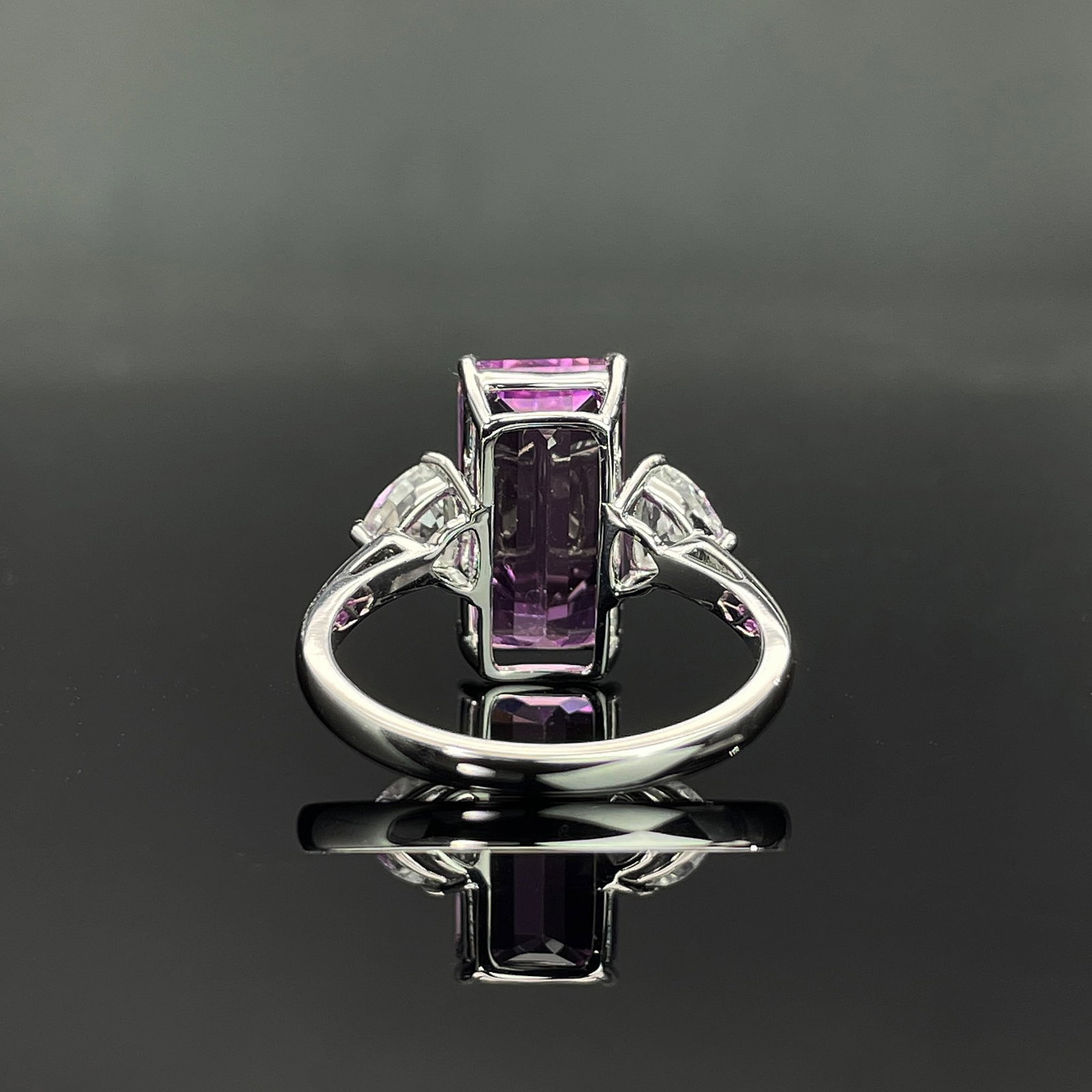 14k Gold 5.72 Ctw Natural Kunzite & Sapphire Ring - 4