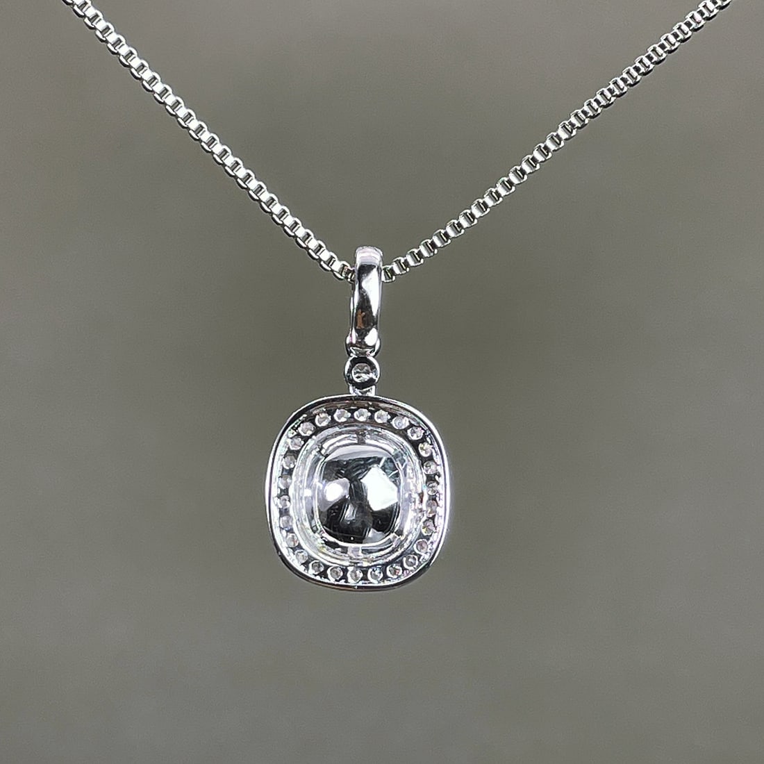 14k Gold 2.33 Ctw Natural Sapphire & Diamond Pendant( Without Chain ) - 4