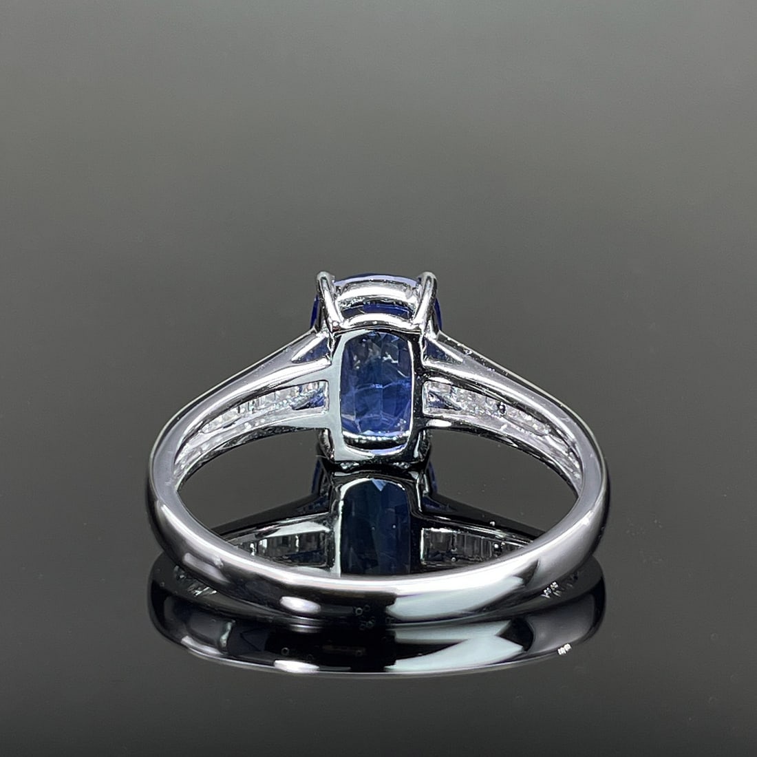 14k Gold 2.62 Ctw Natural Sapphire & Diamond Ring - 4