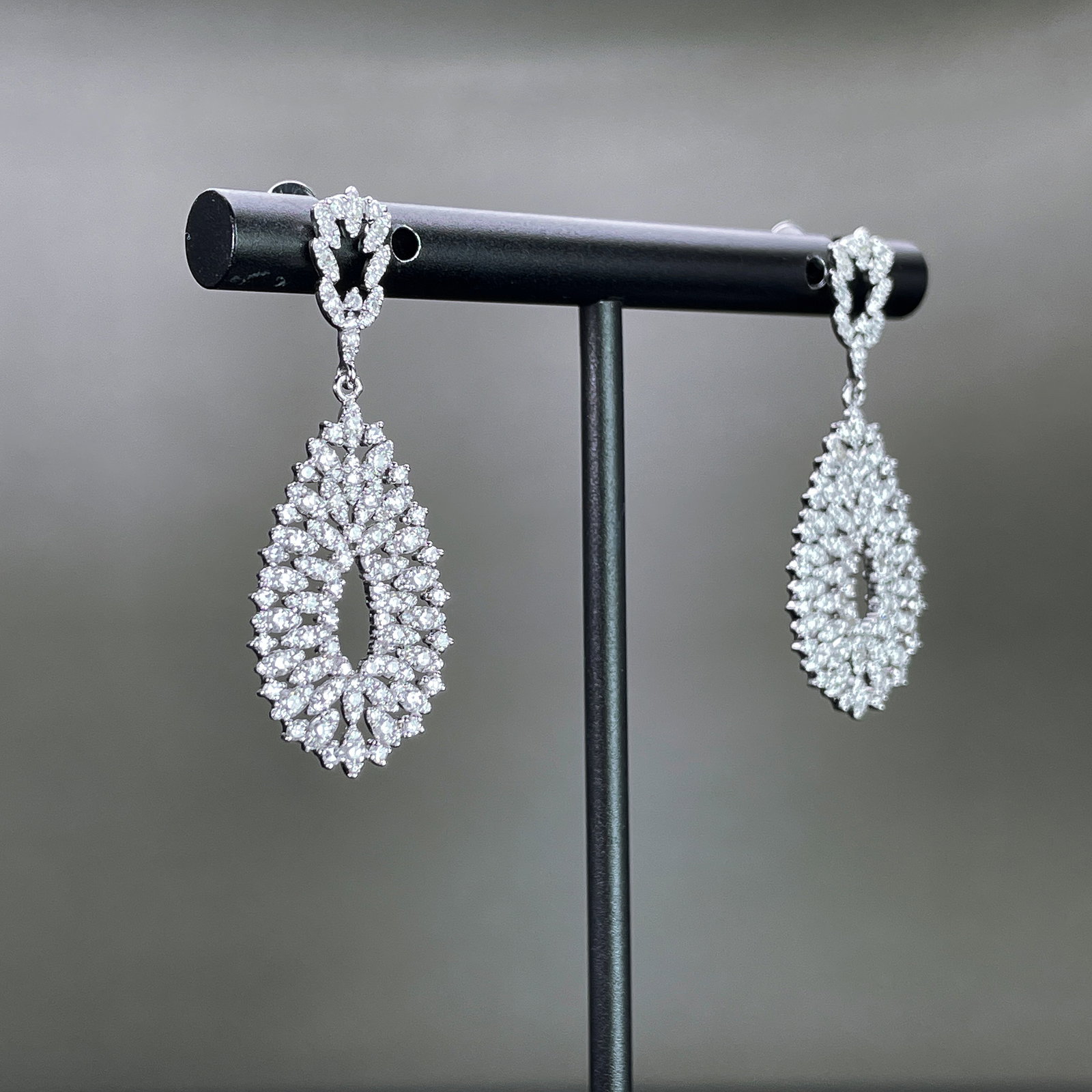 14k Gold 1.22 Ct Natural H Diamond Earrings - 3