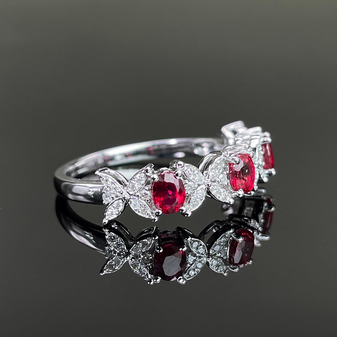 14k Gold 1.01 Ctw Natural Ruby & Diamond Ring - 3