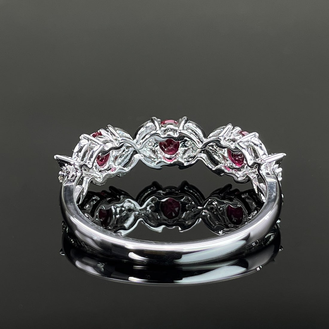 14k Gold 1.01 Ctw Natural Ruby & Diamond Ring - 4