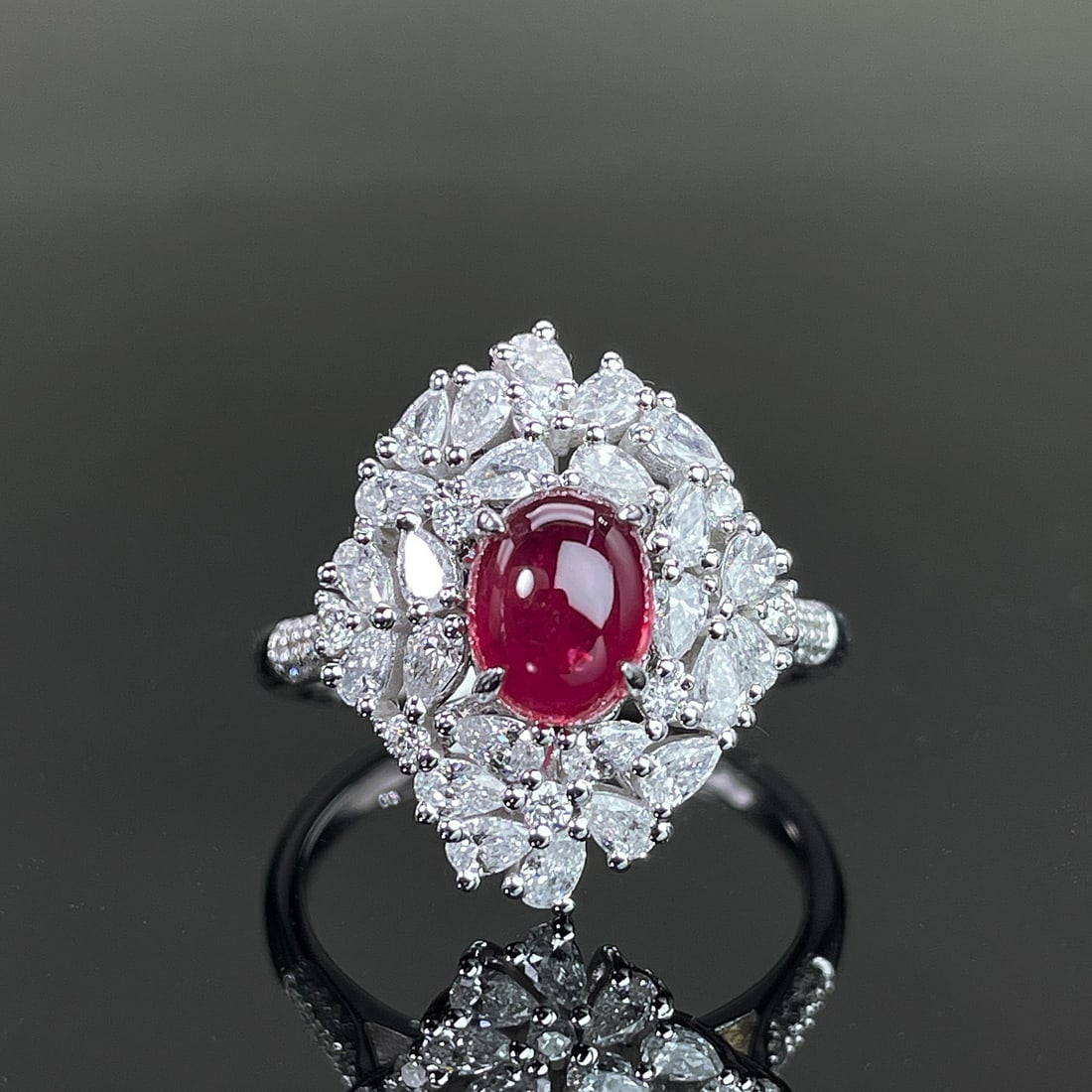 14k Gold 3.02 Ctw Natural Ruby & Diamond Ring (1 of 5)