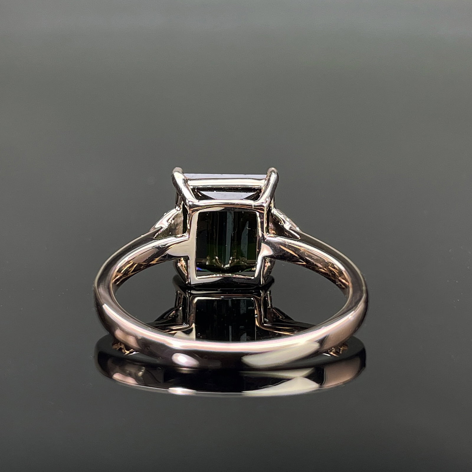 14k Gold 3.13 Ctw Natural Tourmaline & Diamond Ring - 4