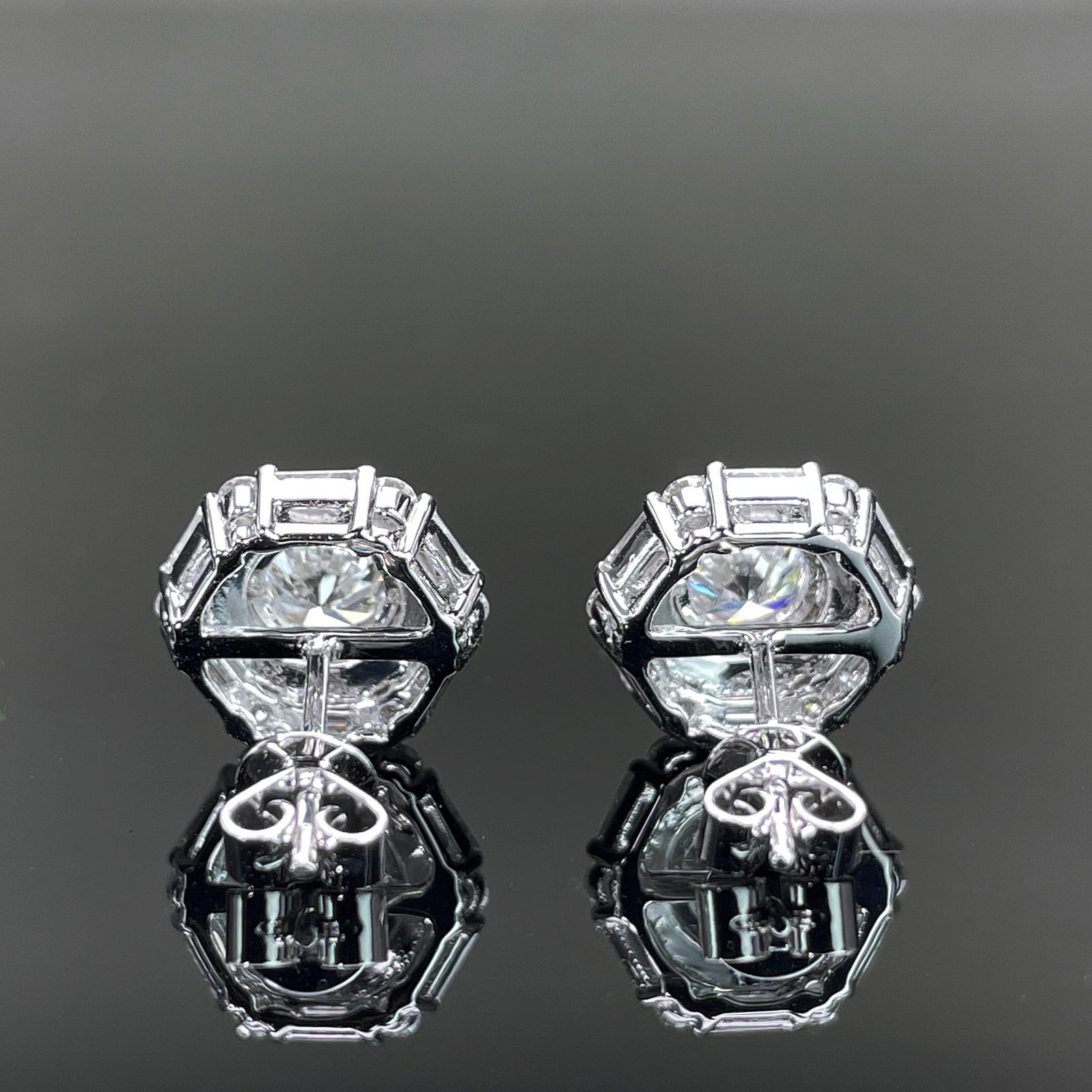 14k Gold 2.22 Ctw Natural H Diamond Earrings - 4