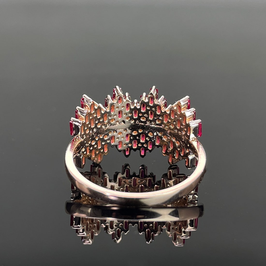 14k Gold 1.56 Ctw Natural Ruby & Diamond Ring - 4