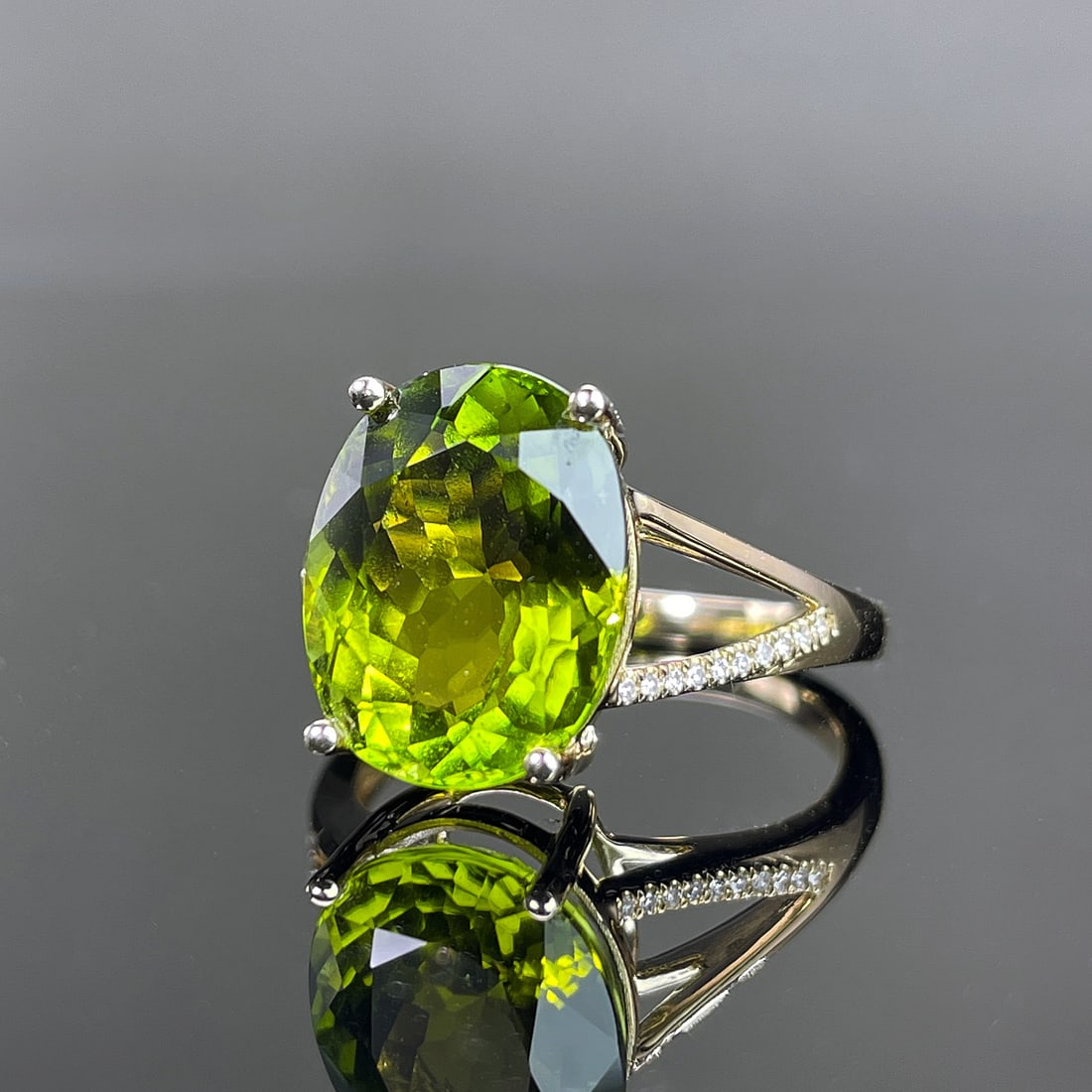 14k Gold 6.37 Ctw Natural Tourmaline & Diamond Ring - 2
