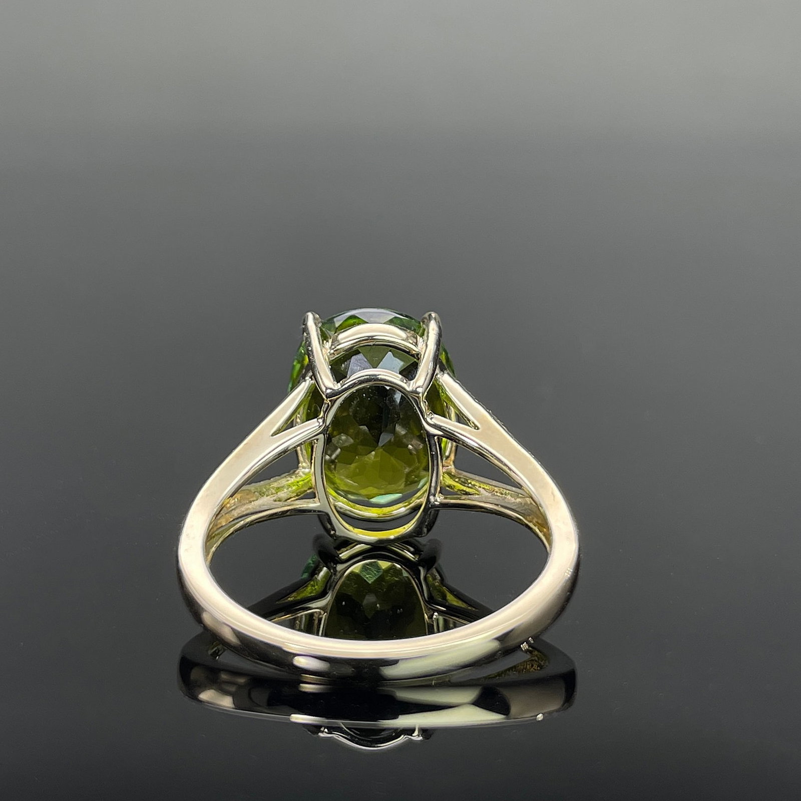 14k Gold 6.37 Ctw Natural Tourmaline & Diamond Ring - 4