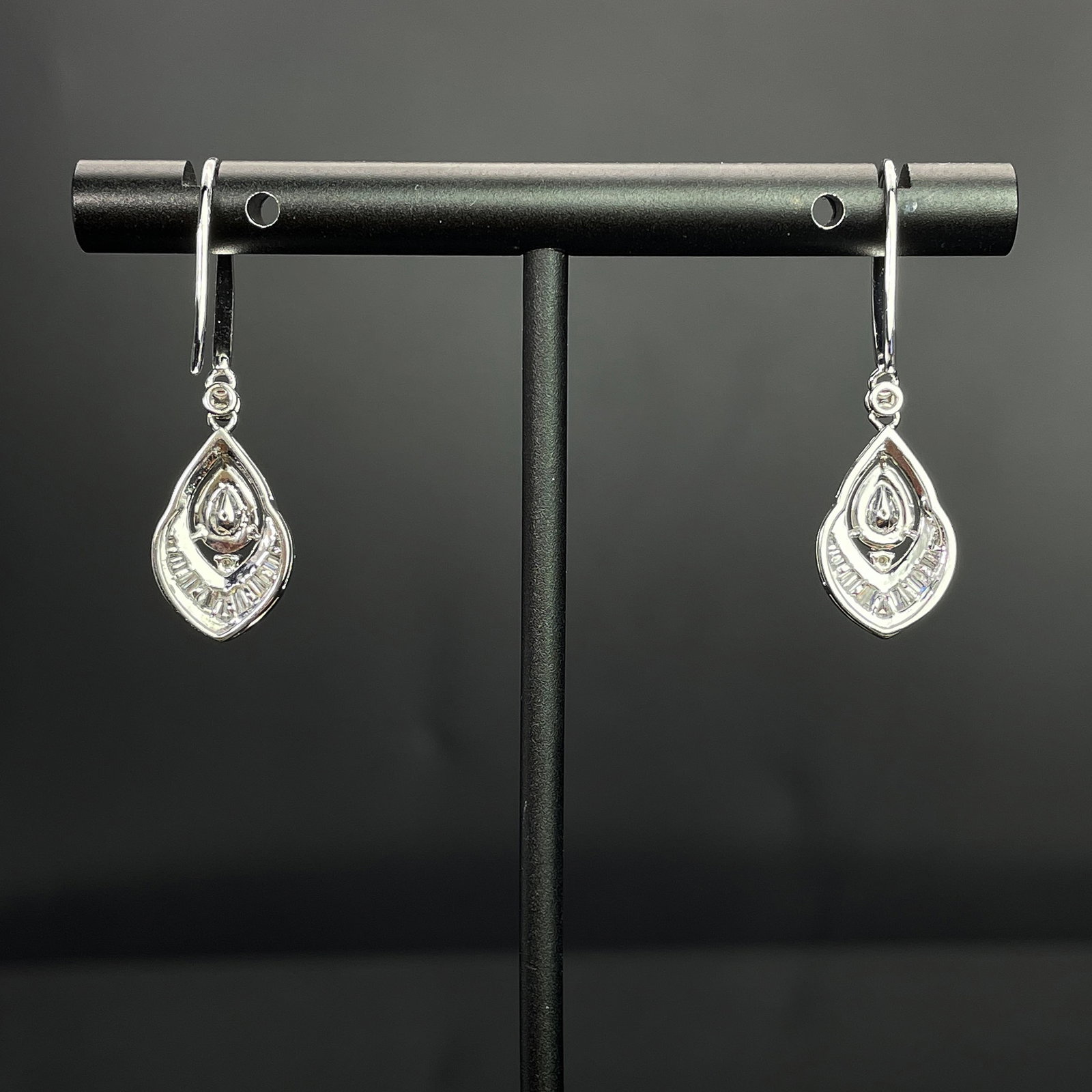 14k Gold 0.90 Ctw Natural Yellow Diamond & Diamond Earrings - 4