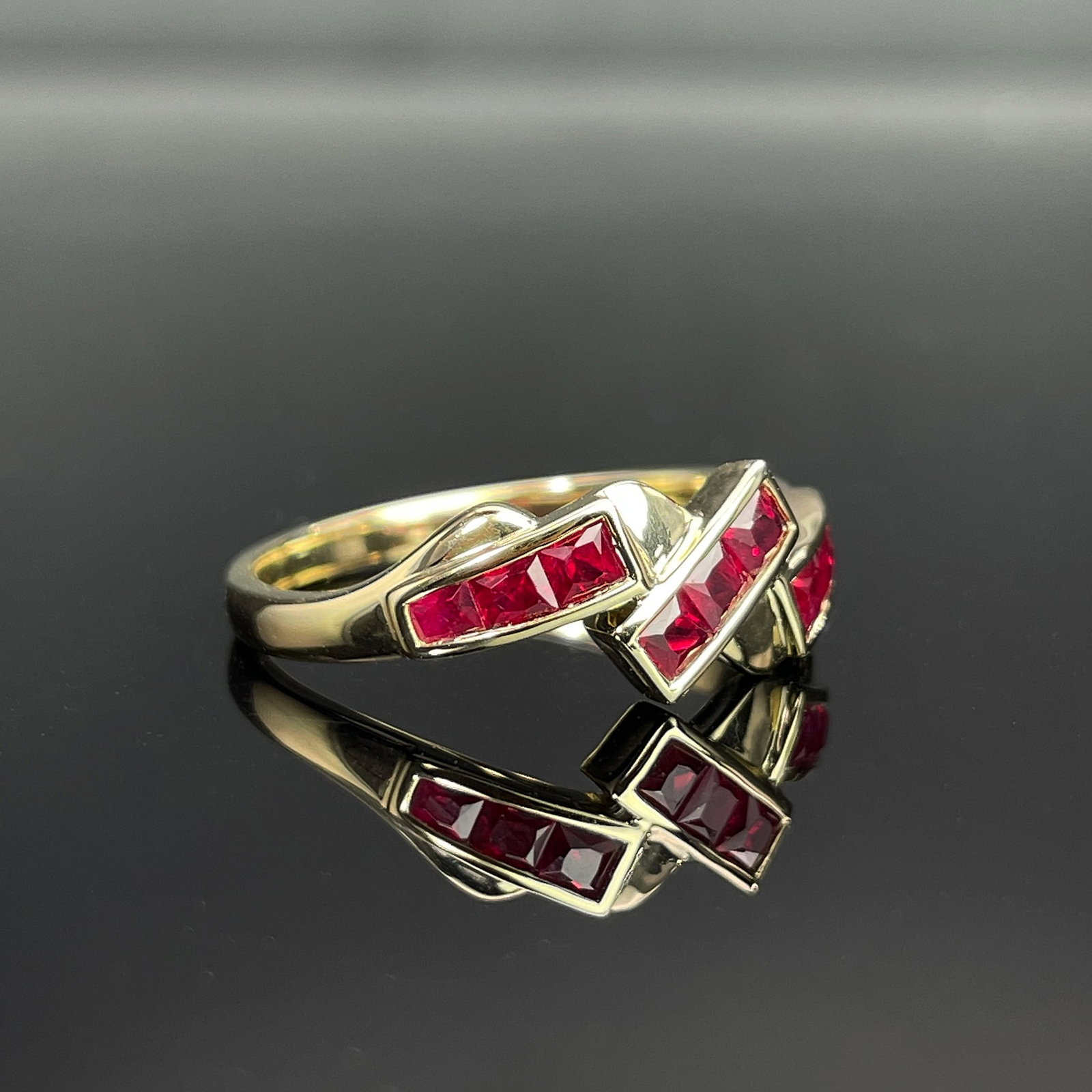 14k Gold 0.82 Ct Natural Ruby Ring - 3