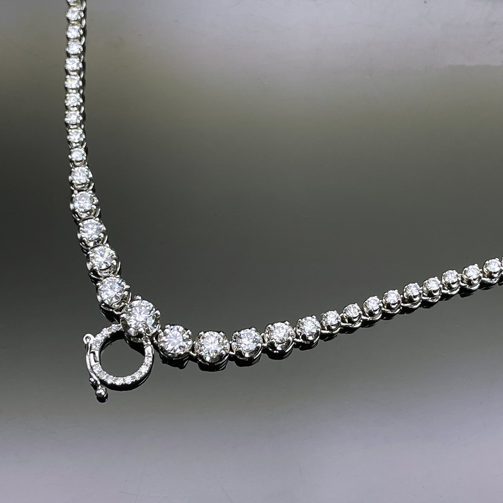 14k Gold 3.08 Ctw Natural H Diamond Necklace - 4