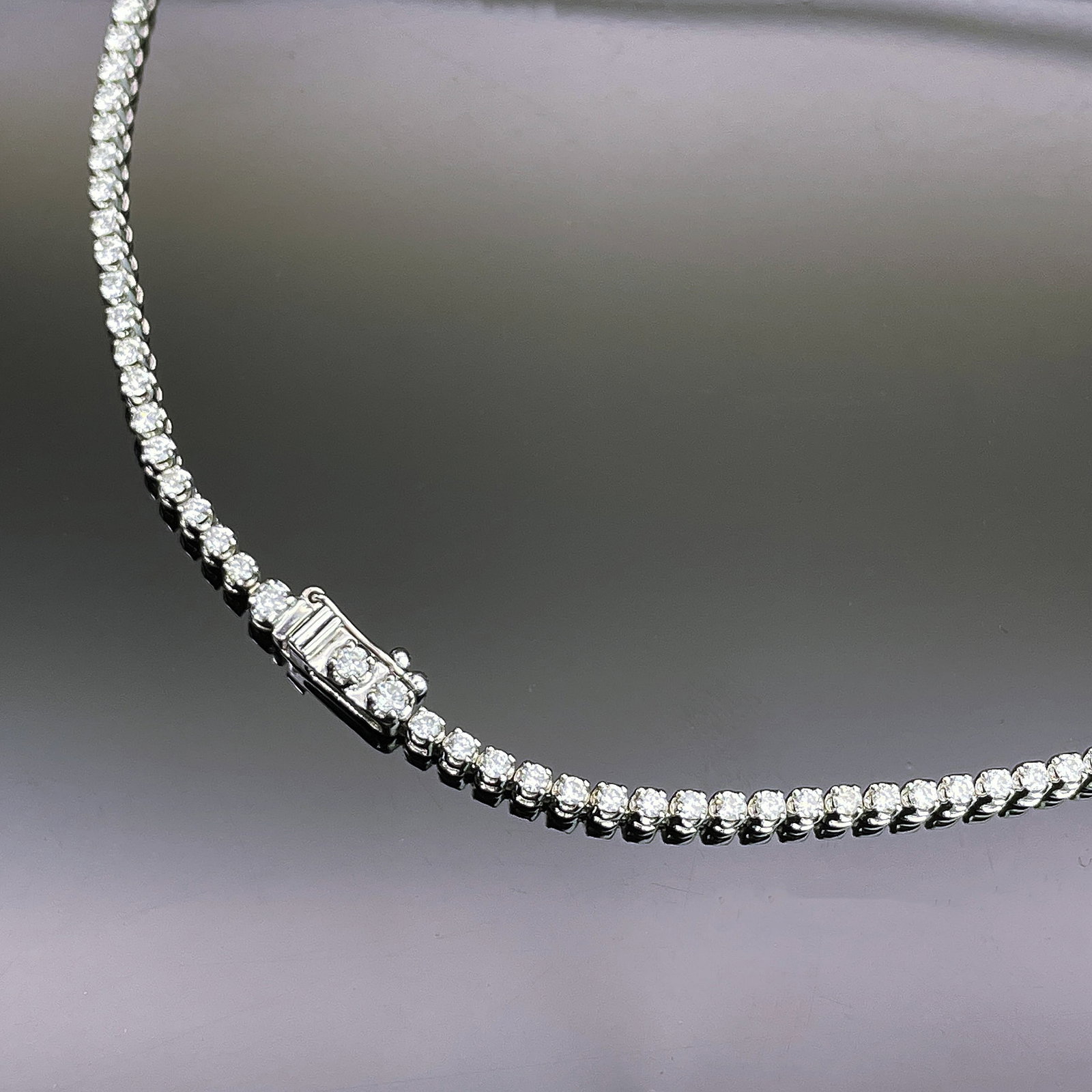 14k Gold 3.08 Ctw Natural H Diamond Necklace - 5
