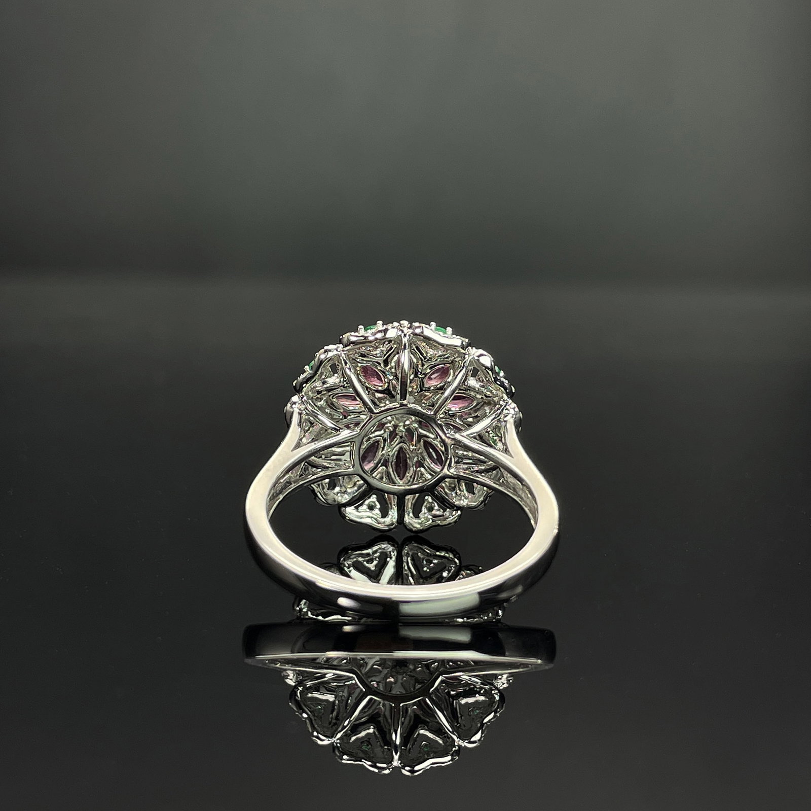 14k Gold 2.36 Ctw Natural Sapphire & Diamond Ring - 4