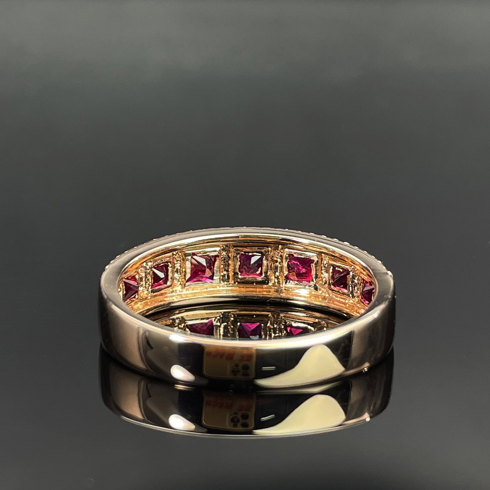 14k Gold 1.48 Ctw Natural Ruby & Diamond Ring - 4