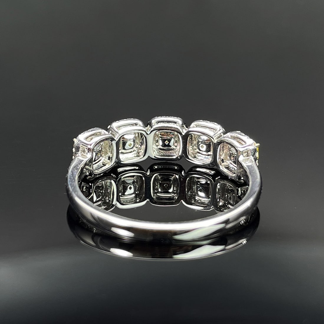 14k Gold 1.22 Ctw Natural Yellow Diamond & Diamond Ring - 4