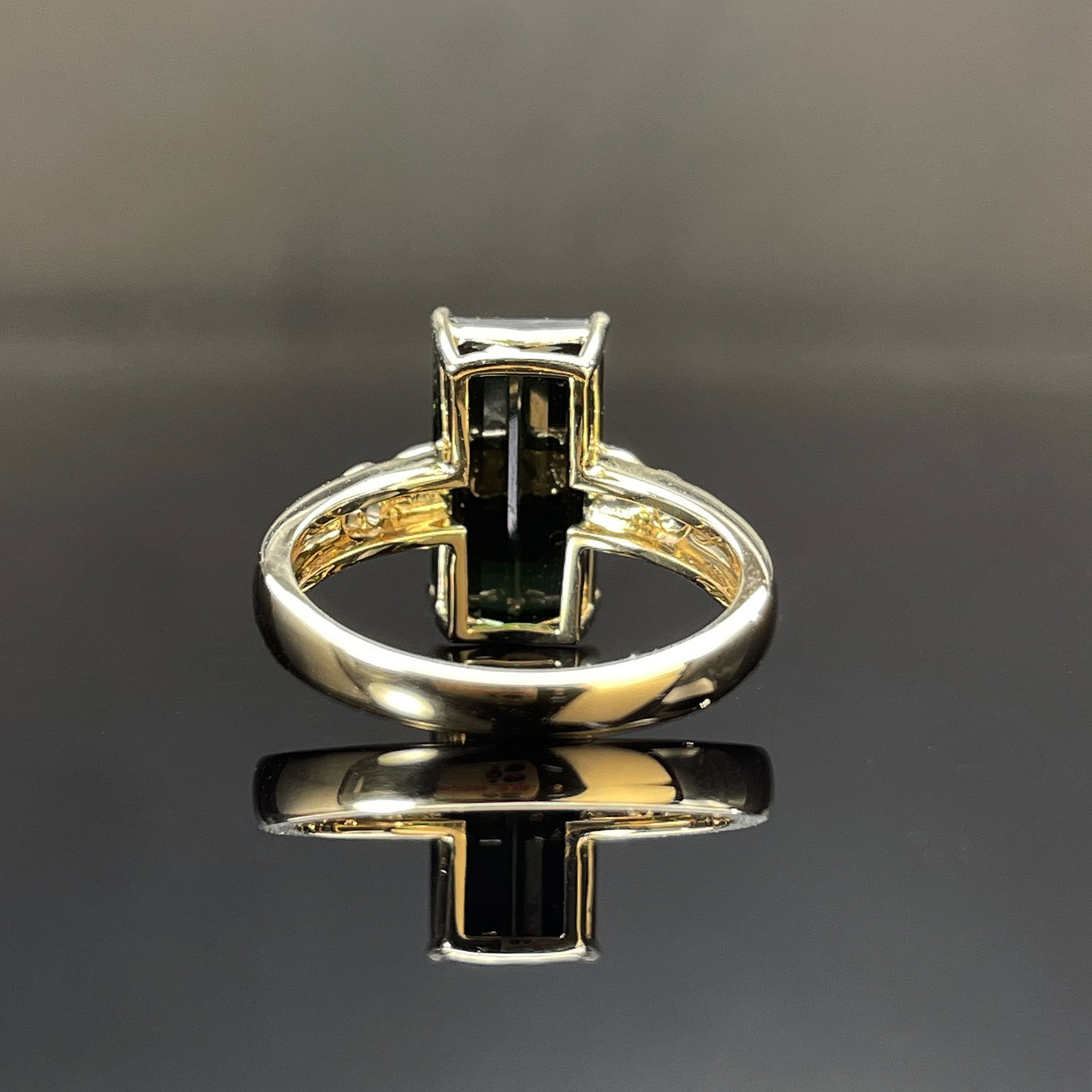 14k Gold 3.28 Ctw Natural Tourmaline & Diamond Ring - 4
