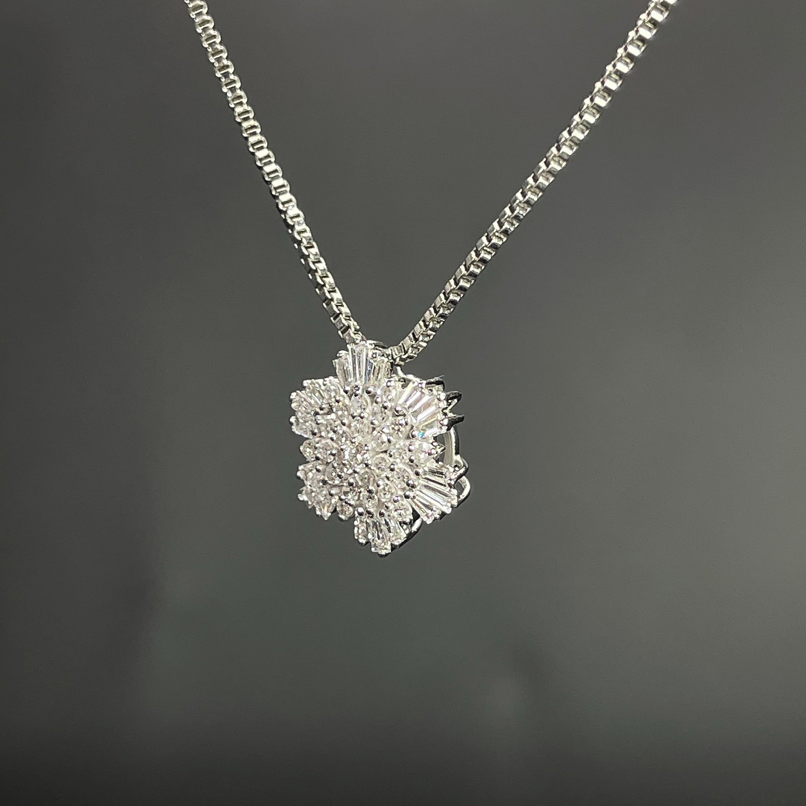 14k Gold 0.42 Ct Natural H Diamond Pendant( Without Chain ) - 2