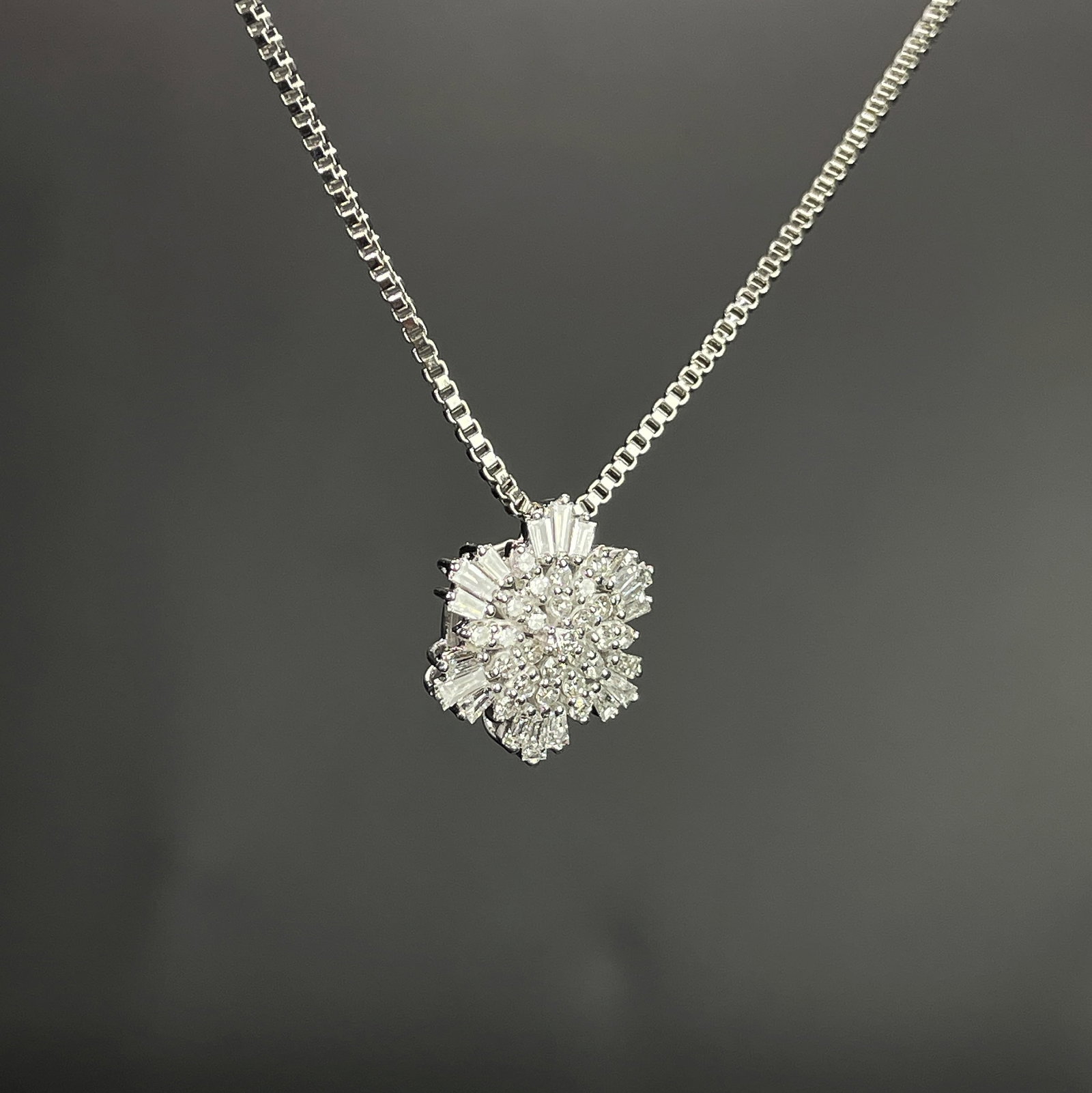 14k Gold 0.42 Ct Natural H Diamond Pendant( Without Chain ) - 3