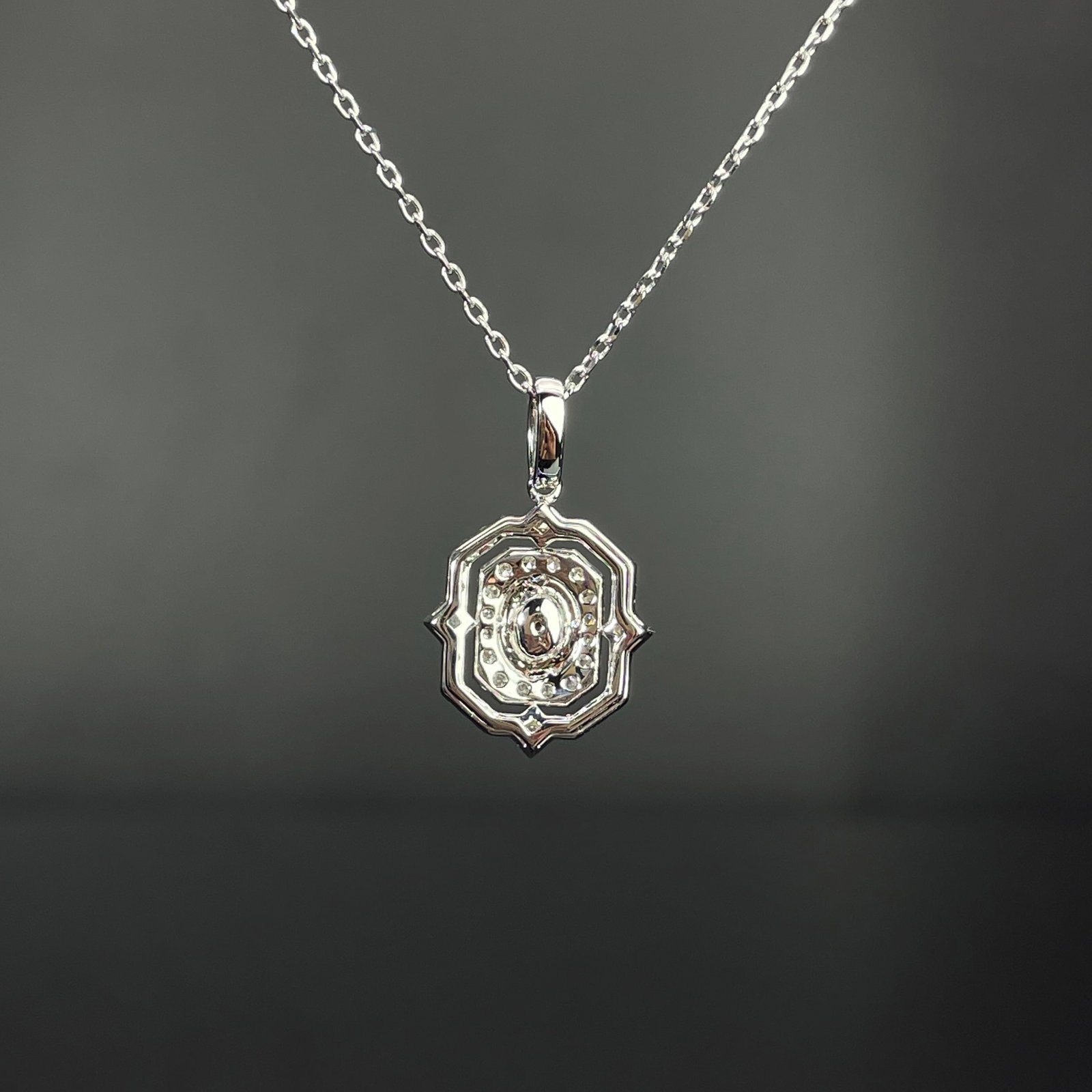 14k Gold 0.46 Ctw Natural Pink Diamond & Diamond Pendant( Without Chain ) - 4