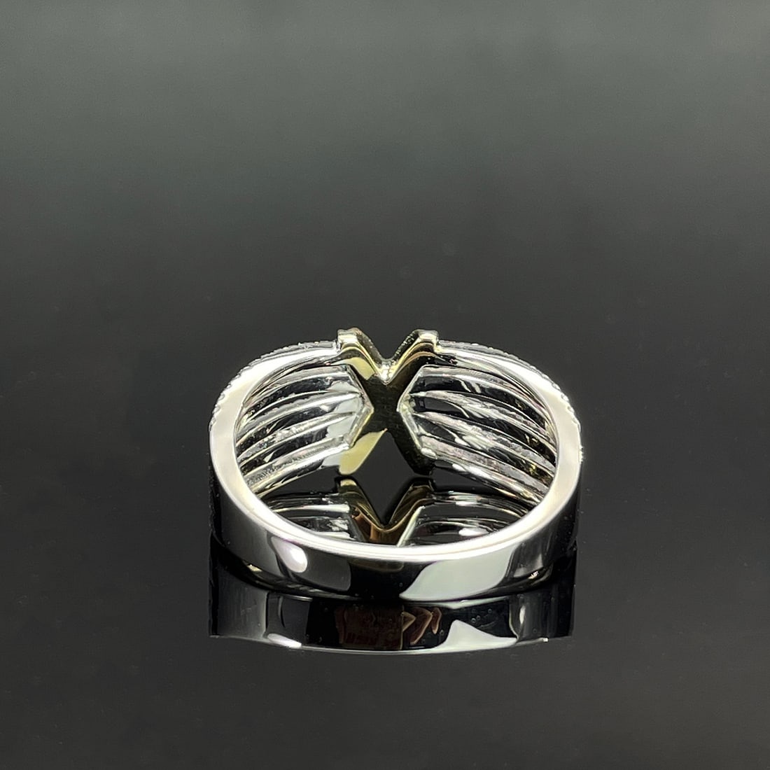 14k Gold 0.52 Ct Natural H Diamond Ring - 4