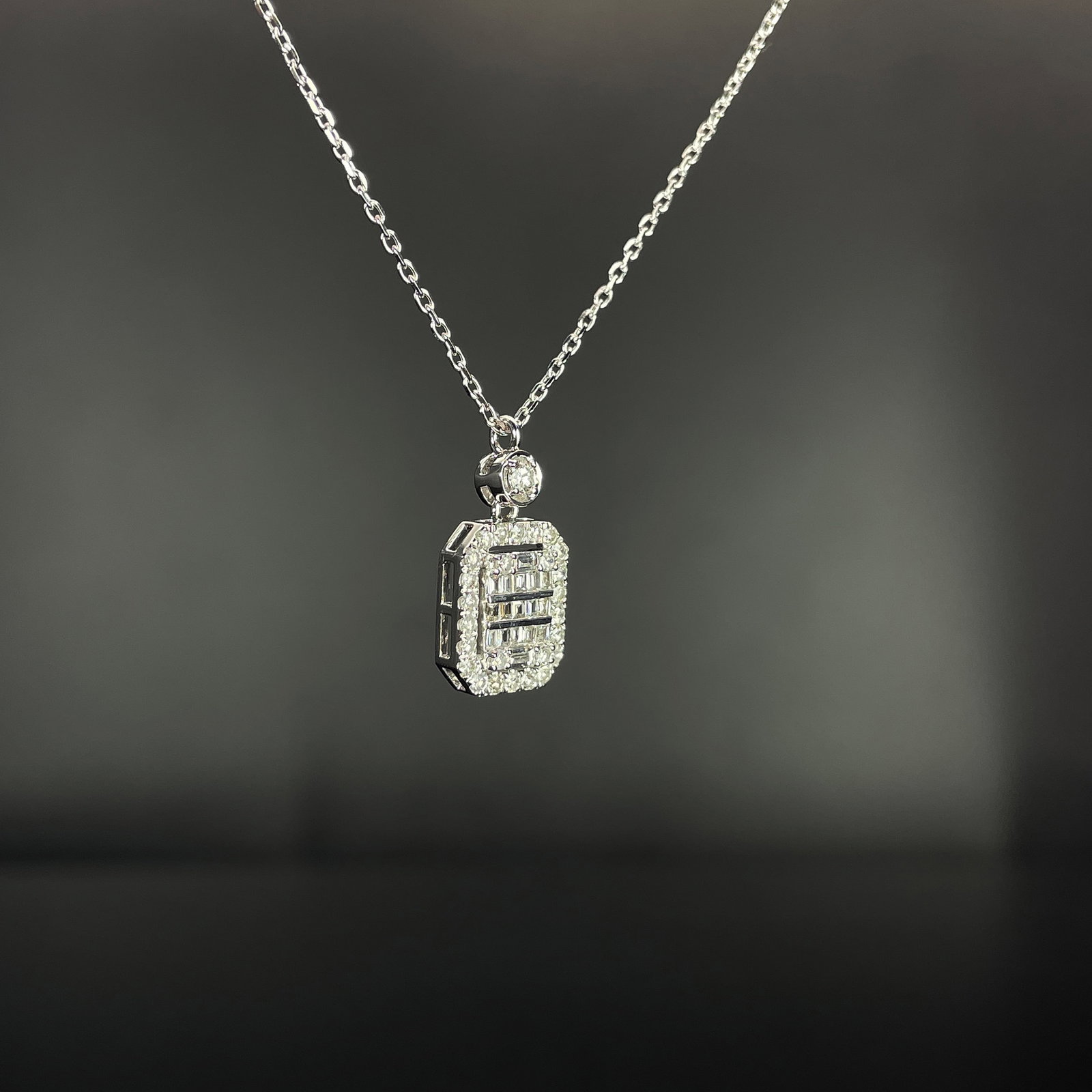 14k Gold 0.52 Ct Natural H Diamond Necklace - 3