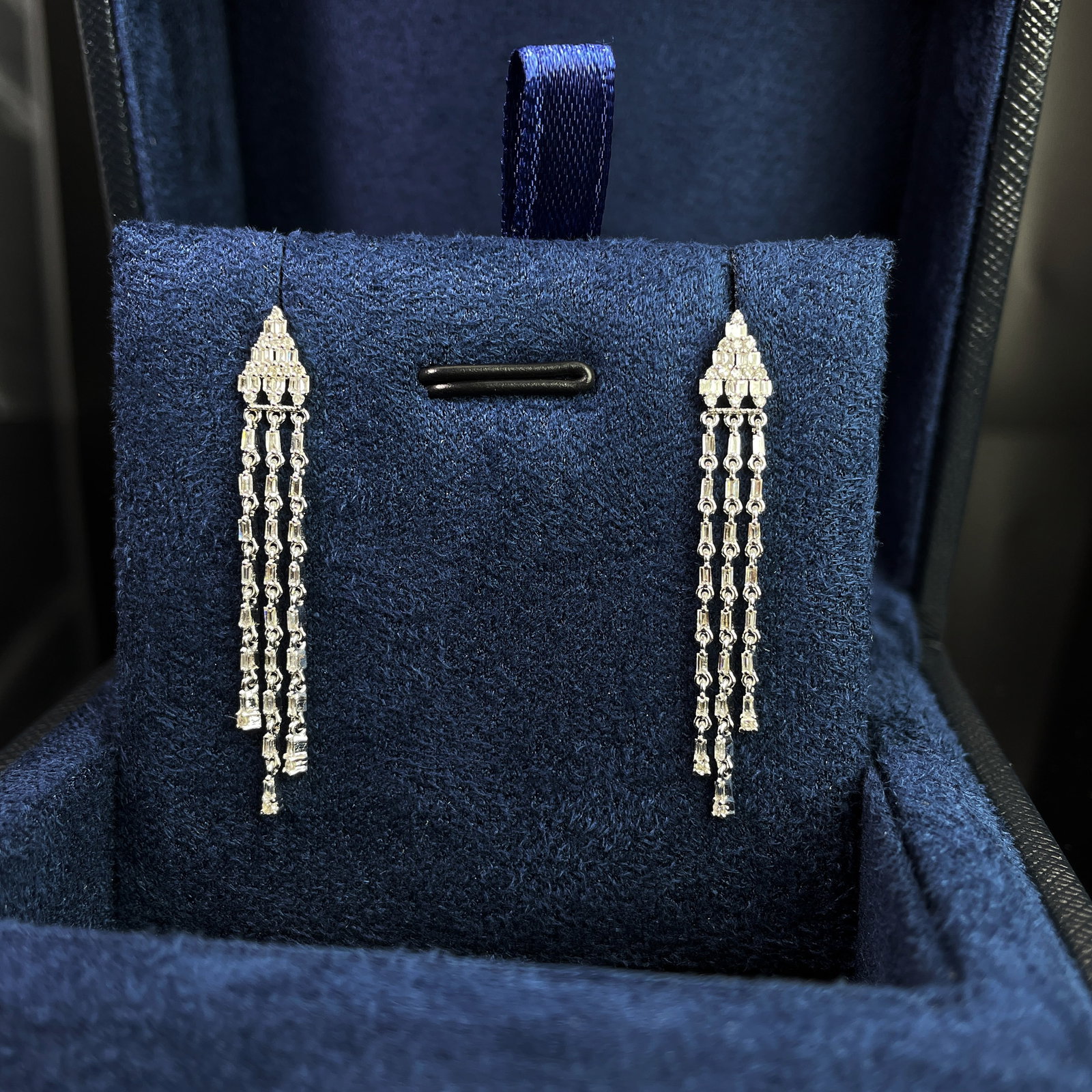 14k Gold 0.62 Ct Natural H Diamond Earrings - 5