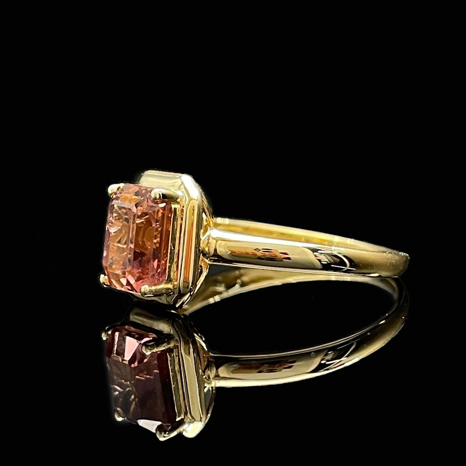 14k Gold 1.6 Ct Natural Tourmaline Ring - 2