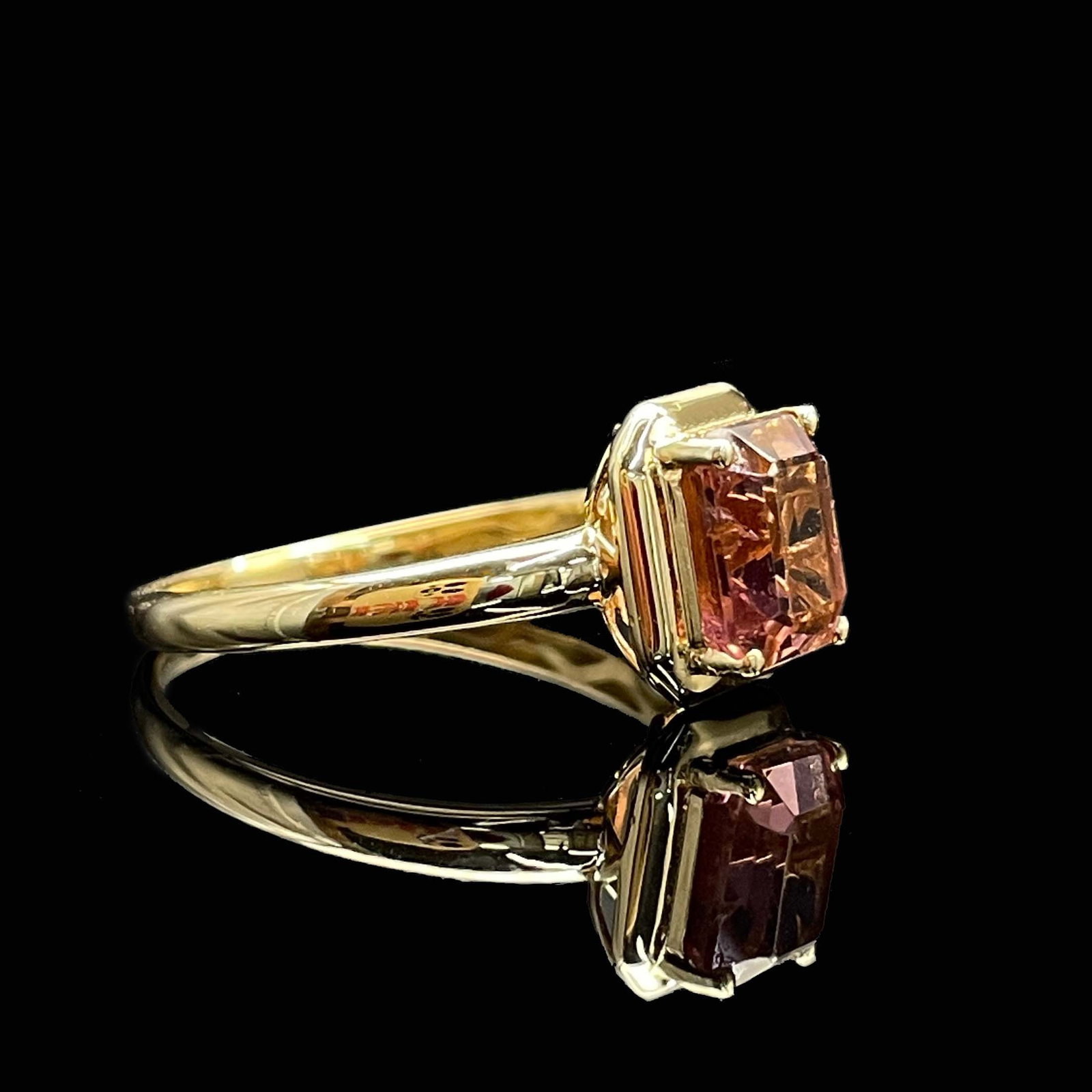 14k Gold 1.6 Ct Natural Tourmaline Ring - 3