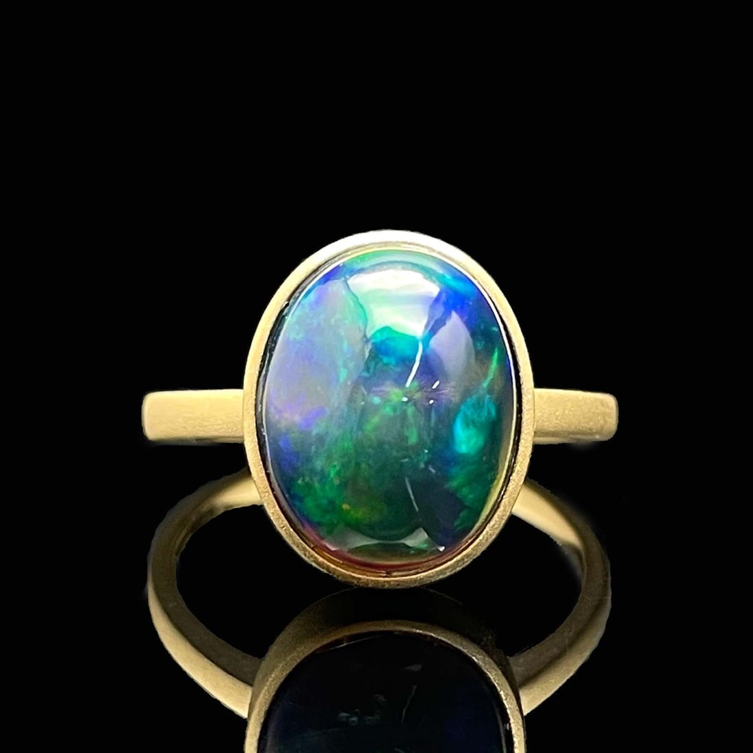 14k Gold 4.9 Ct Natural Opal Ring (1 of 5)