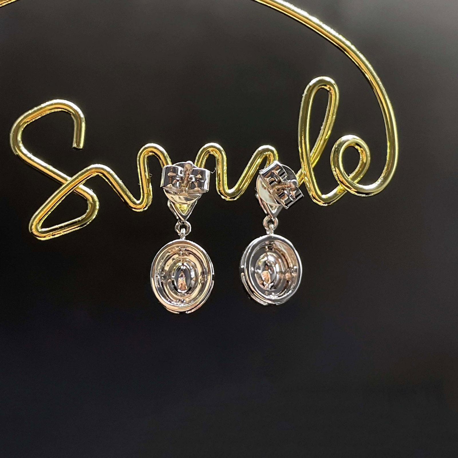 14k Gold 0.48 Ctw Natural Pink Diamond & Diamond Earrings - 4