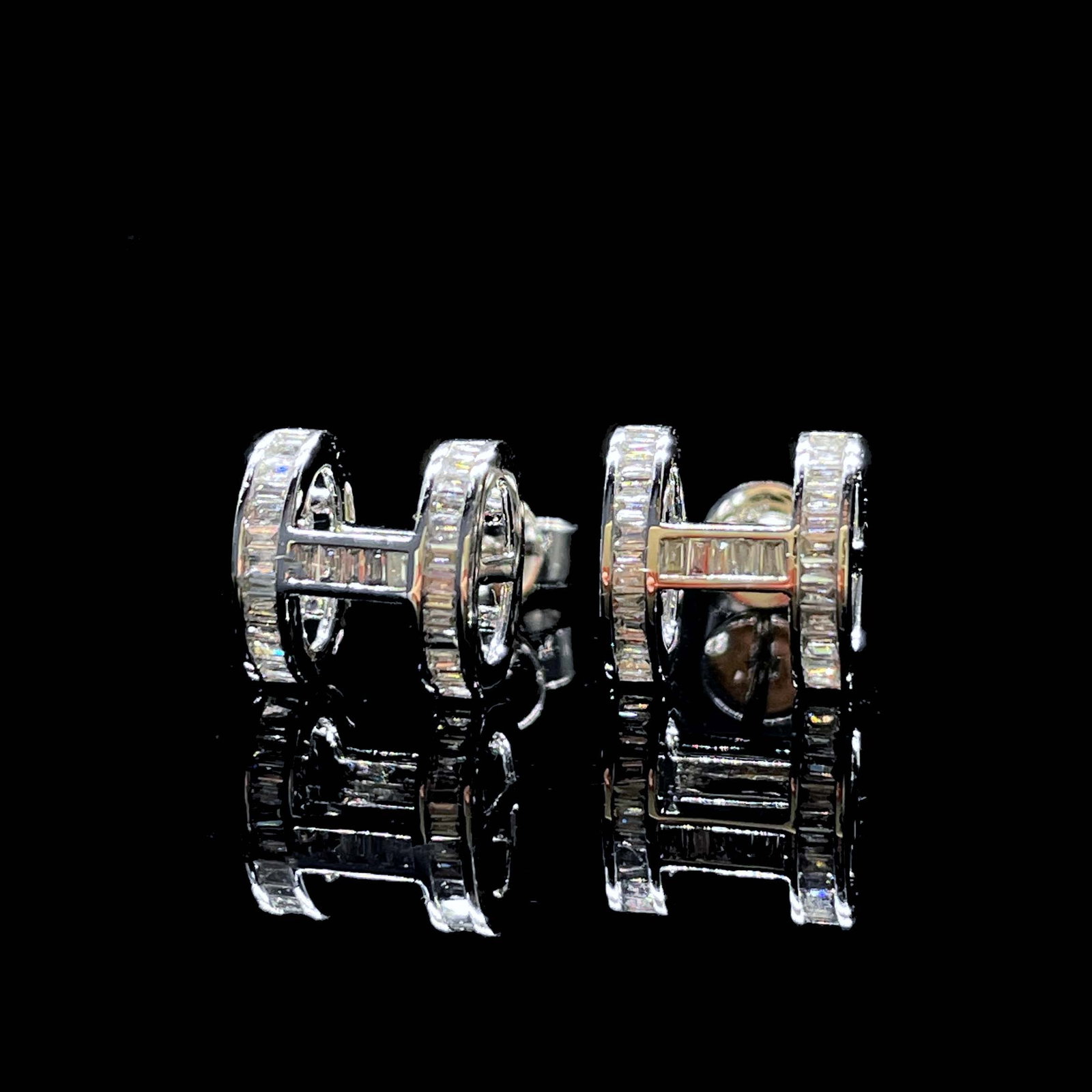 14k Gold 0.24 Ct Natural H Diamond Earrings - 2